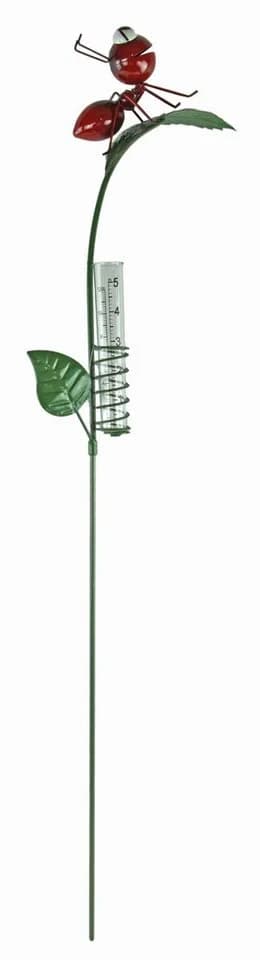 Holzwurm GmbH Dekorativer Gartenstecker Ameise Regenmesser Grün/Rot - Bild 3