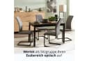 KHG Freischwinger Esszimmerstuhl Grau Industrial Look Bild 1