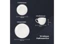 Peill+Putzler Germany Kaffeeservice Bologna 18-tlg. Weiß/Schwarz Keramik Bild 1