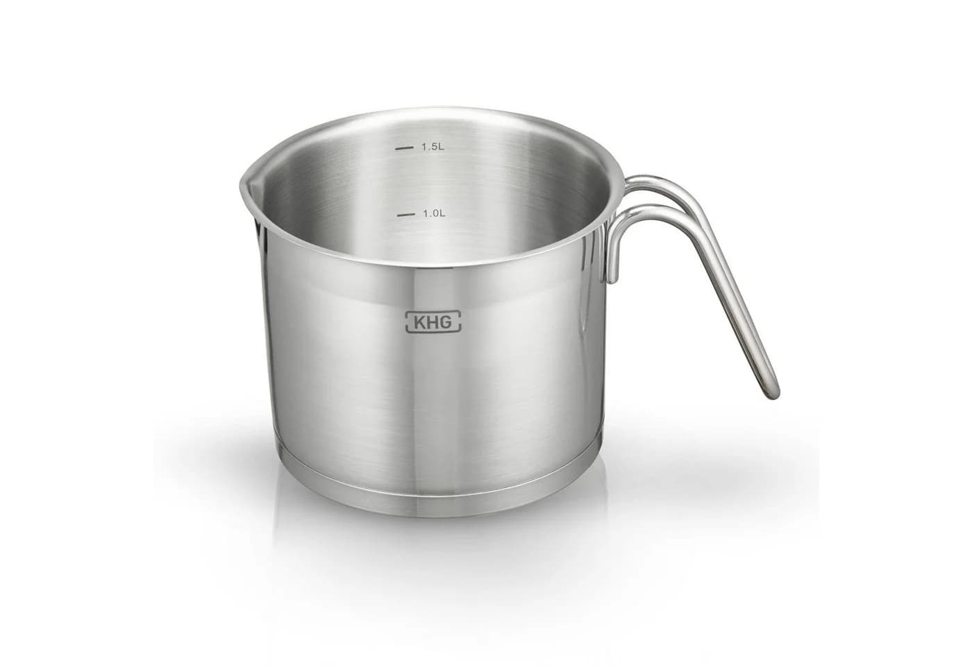KHG Kochtopf 14 cm Edelstahl mit Innenskala & Ausguss - Bild 2