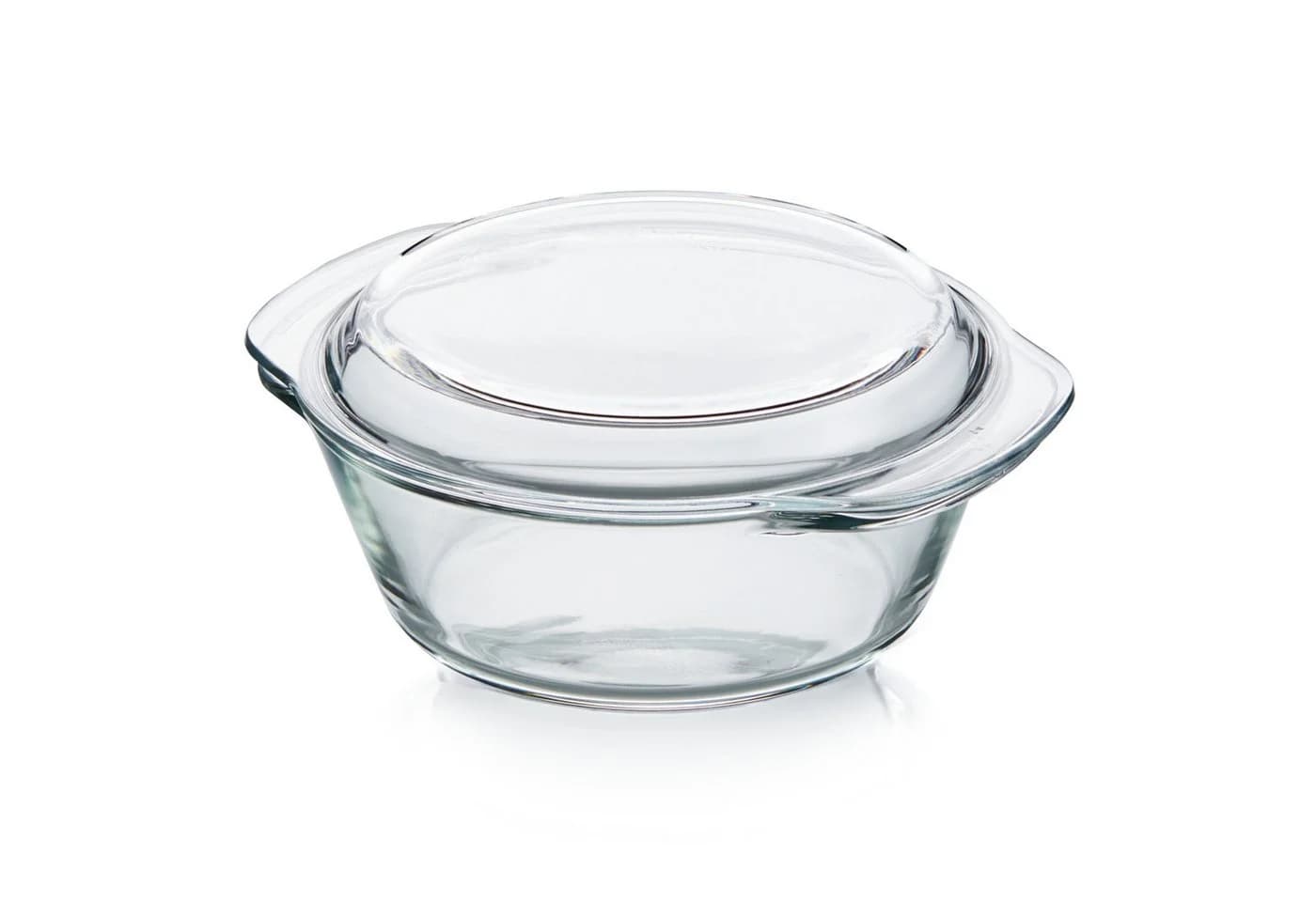 KHG Auflaufform aus Glas mit Deckel, 1,5 Liter, Borosilikatglas - Bild 2