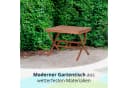 KHG Gartentisch Balkontisch Eukalyptus ausziehbar Braun Bild 3
