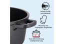 KHG Kochtopf 1,25L Schwarz Aluminium-Guss Antihaft Induktion Bild 5