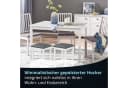 KHG Polsterhocker Weiß Massivholz Buche Landhausstil Bild 5