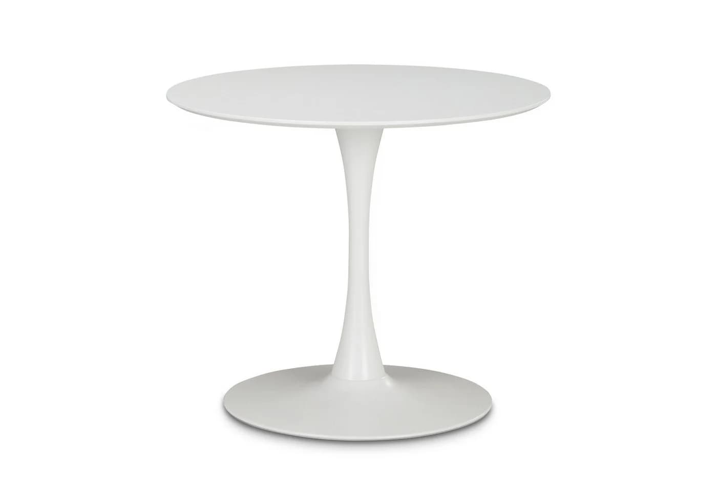KHG Esstisch Rund 90 cm Weiß Minimalistisch - Bild 2