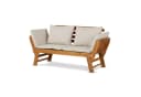 KHG Gartenliege Akazie geölt Daybed Sonnenliege Lounge-Set klappbar Bild 2