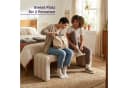KHG Sitzbank minimalistisch Beige Flachgewebe Bild 5