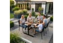 KHG Gartentisch klappbar Anthrazit Stahl wetterfest Bild 3