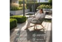 KHG Schaukel-Sessel Grün Aluminium mit Sitzkissen Beige Bild 5