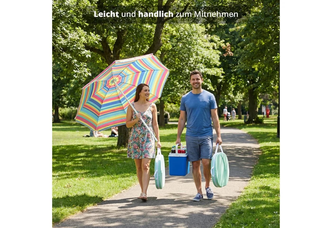 KHG Sitzkissen Grün mit verstellbarer Rückenlehne - Bild 3