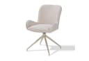 KHG Esszimmerstuhl Webstoff Beige 360° drehbar mit Auto-Return Bild 2