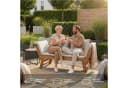 KHG Gartenliege Akazie geölt, Daybed, klappbar, Taupe Bild 1