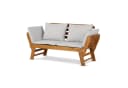 KHG Gartenliege Akazie geölt, Daybed, klappbar, Taupe Bild 2