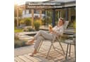 KHG Gartenstuhl Hochlehner Beige Klappstuhl Aluminium Bild 1