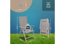 KHG Gartenstuhl Hochlehner Beige Klappstuhl Aluminium Bild 4