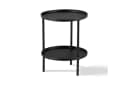 KHG Beistelltisch Rund Schwarz Ø 41 cm Modern Bild 2