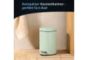 KHG Kosmetikeimer Mülleimer Mint 3 Liter mit Trittmechanismus Bild 1