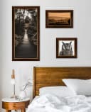Bilderrahmen Cambridge Nussbaum Gold Massivholz 24x30 cm Bild 4