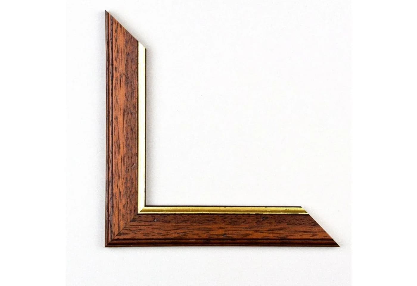 Bilderrahmen Cambridge Nussbaum Gold Massivholz 24x30 cm - Bild 5