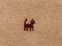 CARPETFINE Gabbeh Uni Wollteppich Beige Handgewebt Rund Bild 3