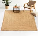Carpetfine Nele Juteteppich Naturfaser Beige Quadratisch Bild 1