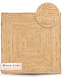 Carpetfine Nele Juteteppich Naturfaser Beige Quadratisch Bild 3