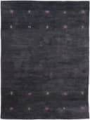 CARPETFINE Wollteppich Gabbeh Uni Grau Handgewebt Bild 1