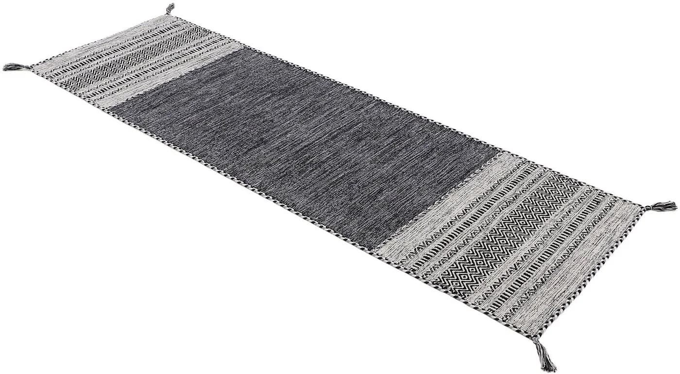 CarpetFine Kelim Azizi Teppich Schwarz Handgewebt - Bild 3