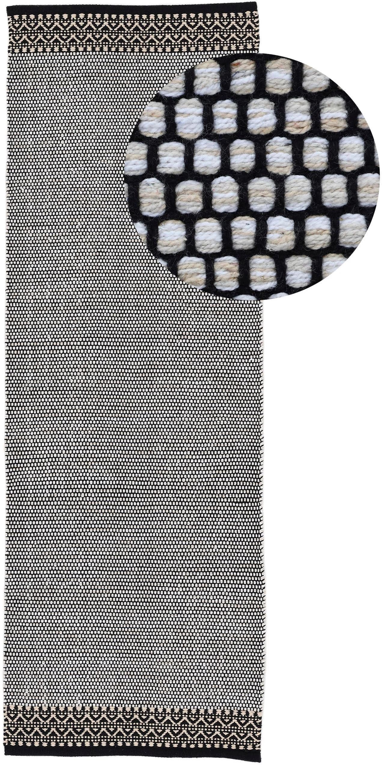 CarpetFine Kelim Mia Teppich Beige Handgewebt