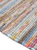 CARPETFINE Kelim Chindi Wendeteppich Taupe Handgewebt Bild 4