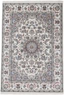 WOVEN ARTS Orientteppich Nain Handgeknüpft Creme Wolle Bild 2