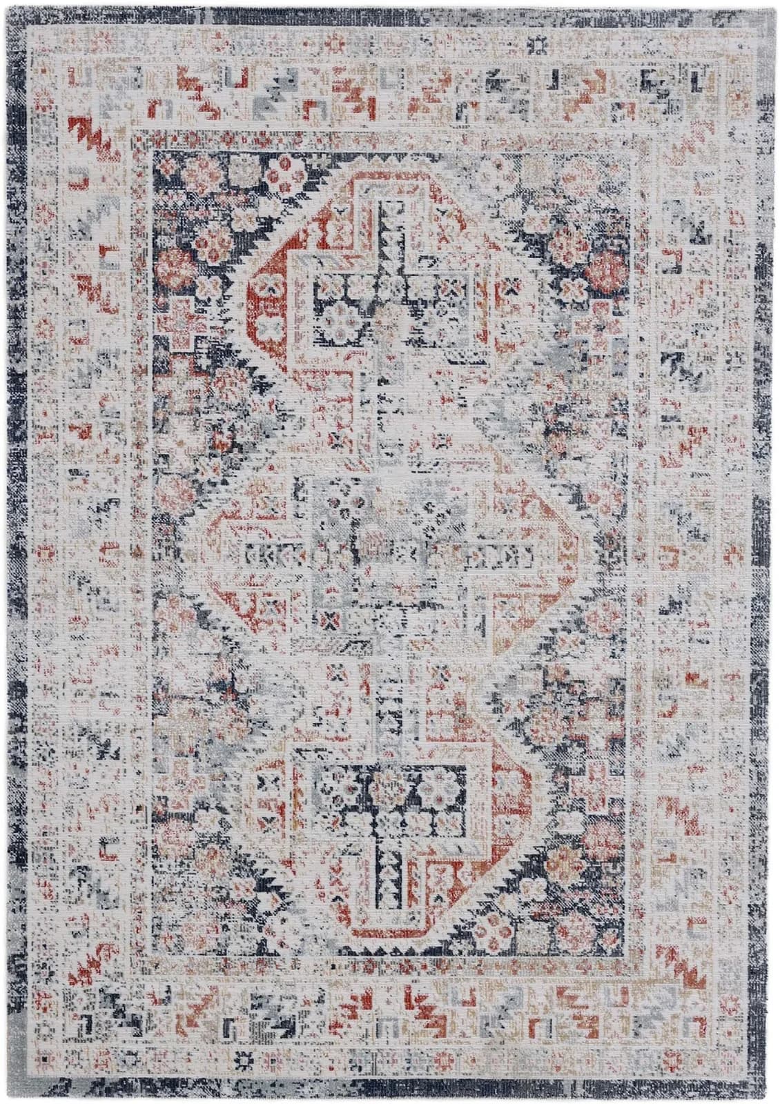CarpetFine Teppich Rina Blau Vintage Orientalisch