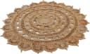 CARPETFINE Cate Juteteppich Naturfaser Beige Rund 150cm Bild 1