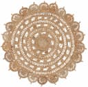 CARPETFINE Cate Juteteppich Naturfaser Beige Rund 150cm Bild 2