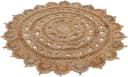CARPETFINE Cate Juteteppich Naturfaser Beige Rund 150cm Bild 3