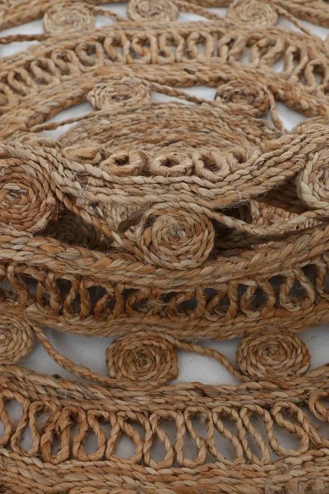 CARPETFINE Cate Juteteppich Naturfaser Beige Rund 150cm - Bild 5