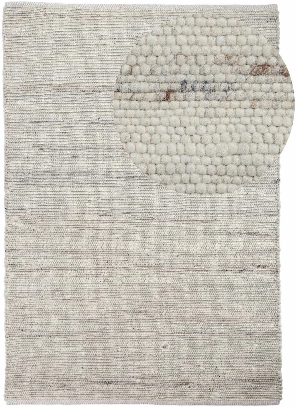 OTTO HOME Wollteppich Passau Handgewebt Beige Wendeteppich