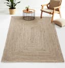 Carpetfine Nele Juteteppich Taupe Handgewebt Wendeteppich Bild 1