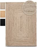 Carpetfine Nele Juteteppich Taupe Handgewebt Wendeteppich Bild 2