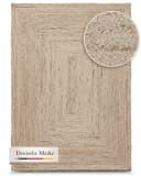 Carpetfine Nele Juteteppich Taupe Handgewebt Wendeteppich Bild 3