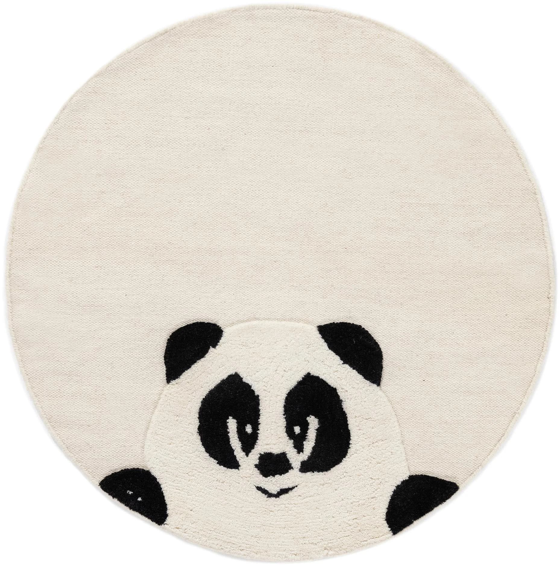 Kinderteppich CARPETFINE Panda Creme 150cm