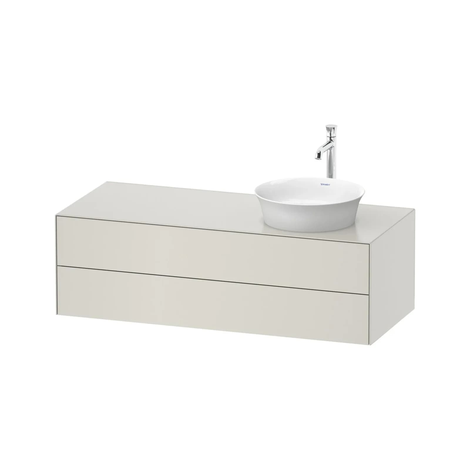 Duravit White Tulip Waschtisch-Unterschrank 130 x 55 cm Wandhängend 2 Schubkästen