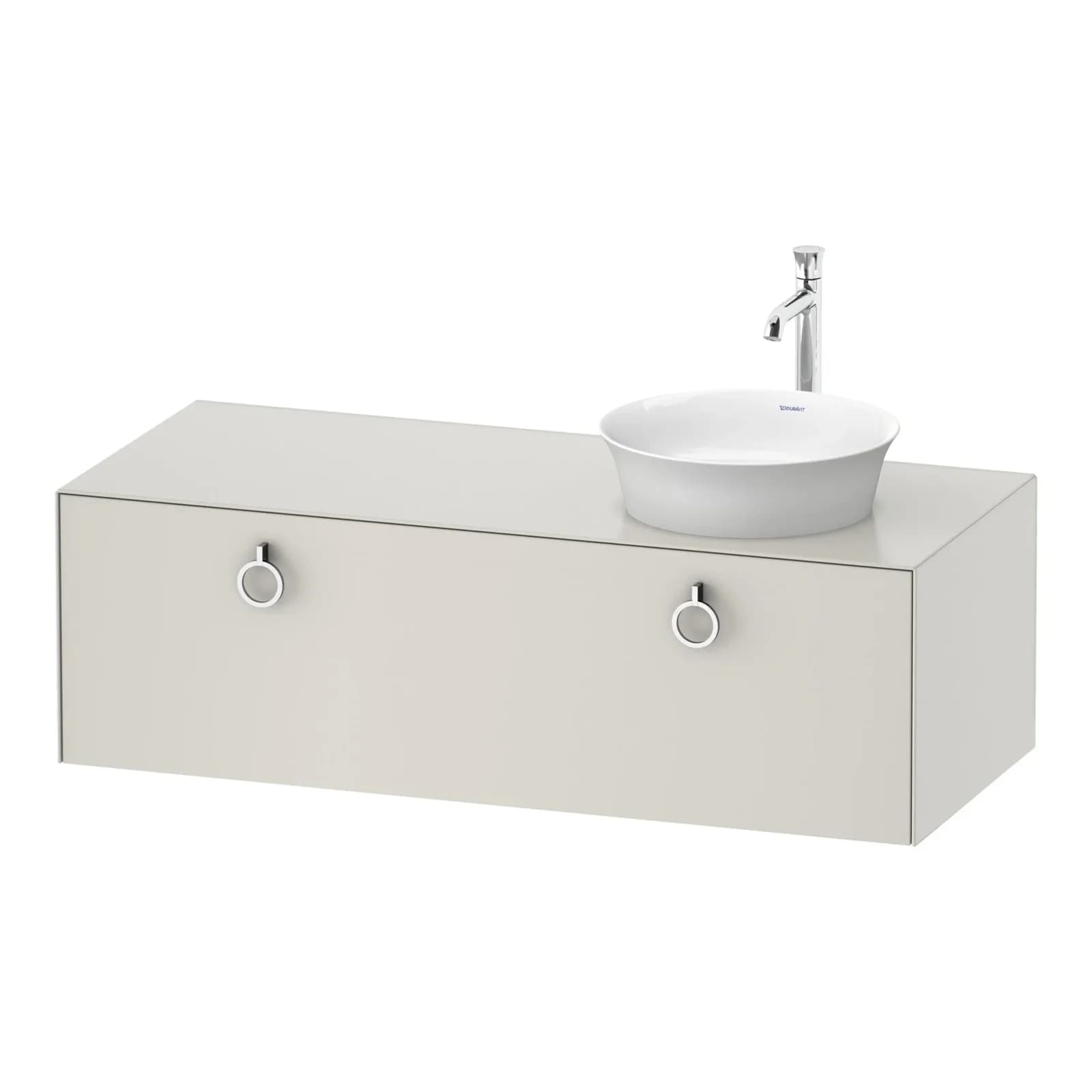 Duravit White Tulip Waschtisch-Unterschrank 130 x 55 cm Nordic Weiß Seidenmatt Wandhängend