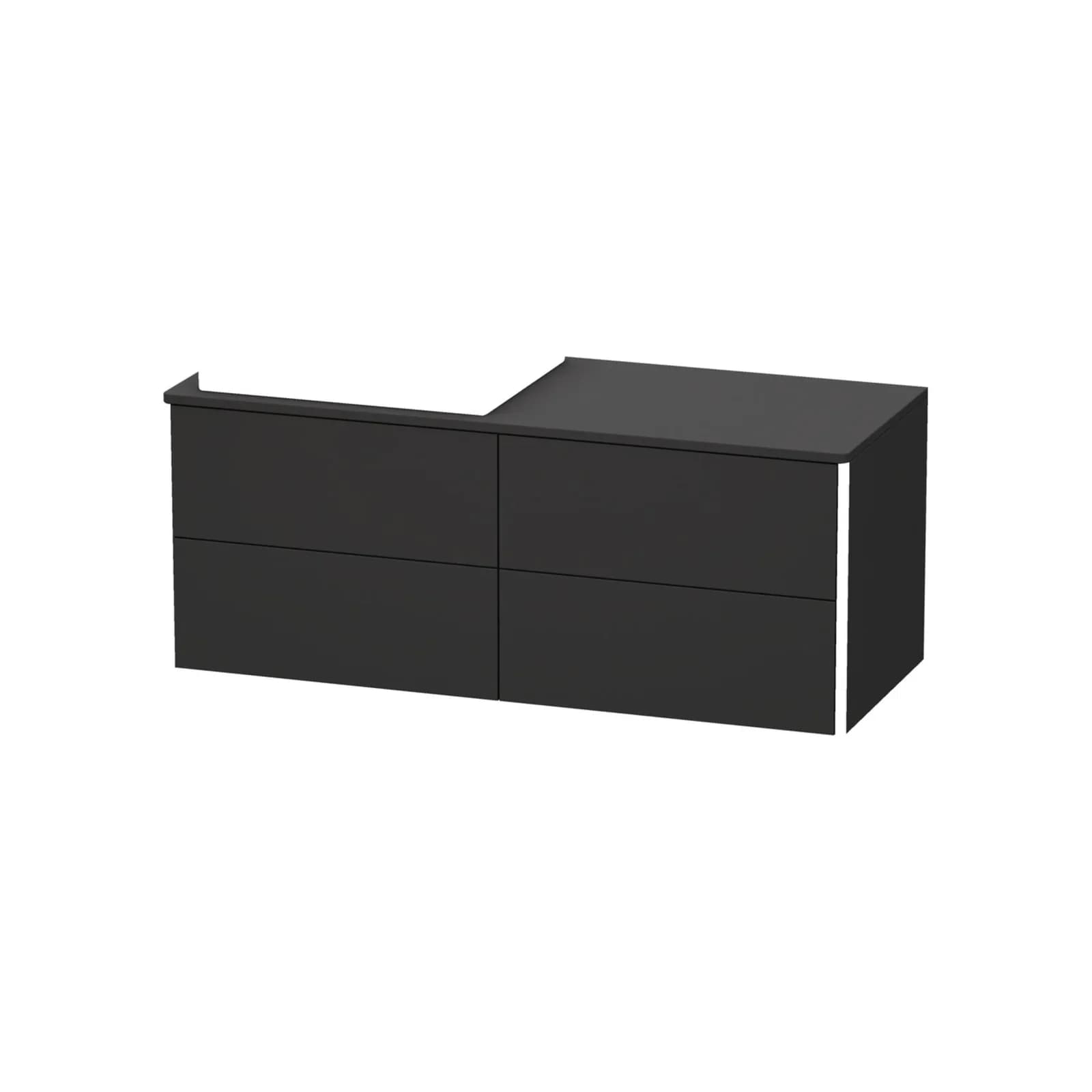 Duravit XSquare Konsolenwaschtischunterbau Graphit Supermatt