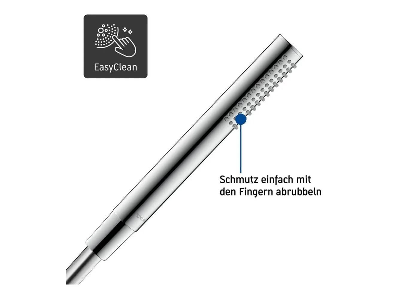 Duravit Duscharmatur Stabbrause MinusFlow Silber Metall
