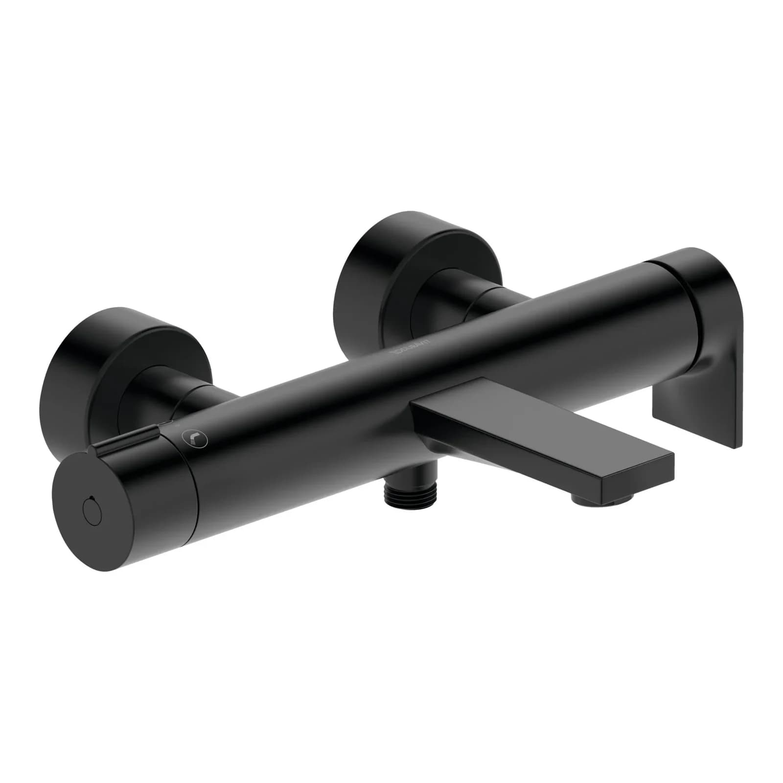 Duravit Tulum Wannenarmatur TU5230000046 Aufputz, S-Anschlüsse, Umstellventil, Schwarz Matt