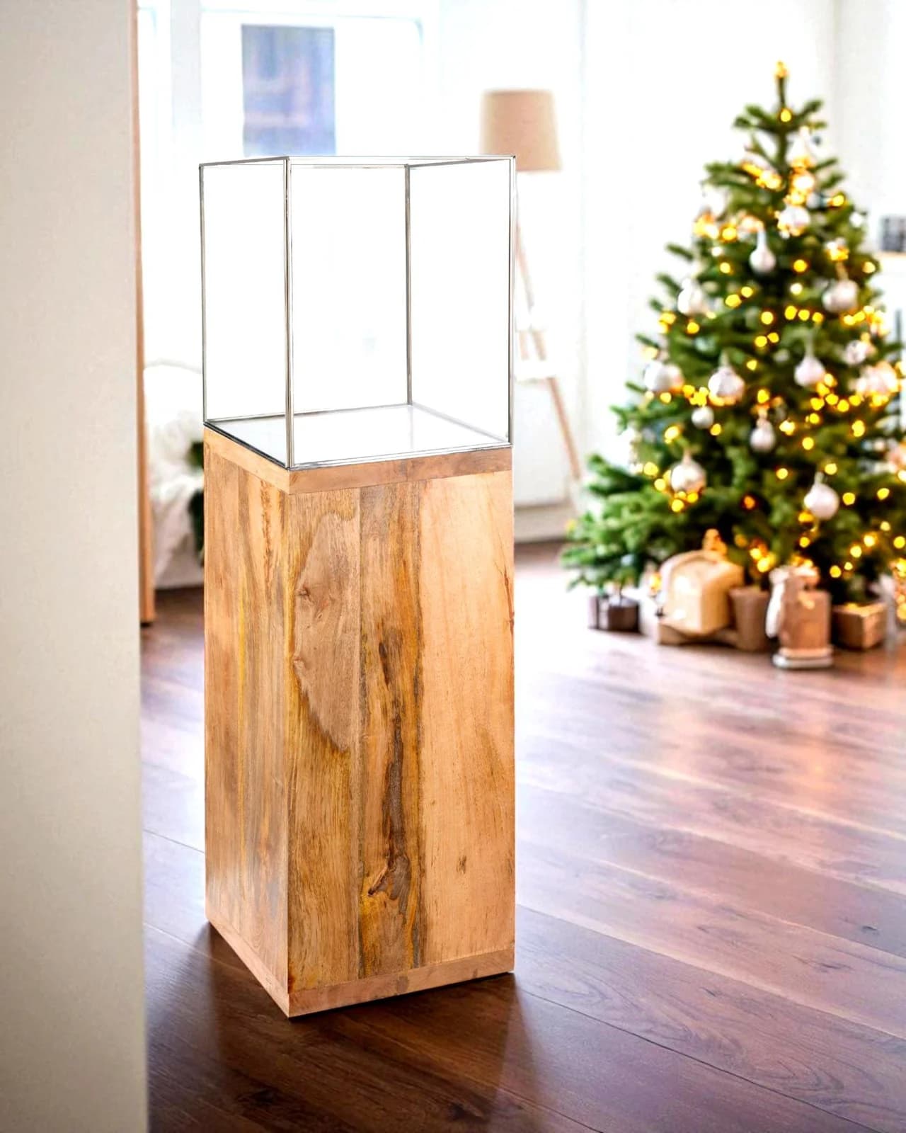 GILDE Bodenwindlicht Kerzenhalter Säule 91 cm