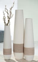 GILDE Dekovase Olbia Vase Creme Keramik 56cm Bild 1