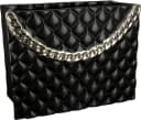 GILDE Tischvase Paris Handtaschenform Schwarz Keramik Bild 2