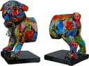 Tierfigur CASABLANCA BY GILDE Buchstütze 2er-Set Mops Street Art Bild 1